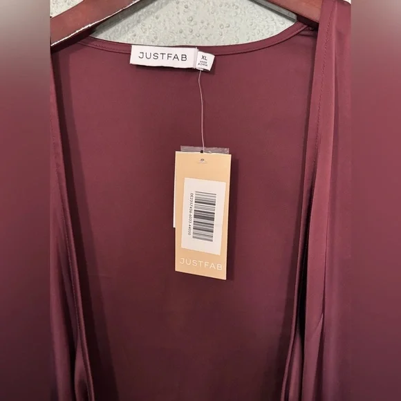 NWT JustFab Rich Burgundy Dress Size XL - Picture 4 of 4